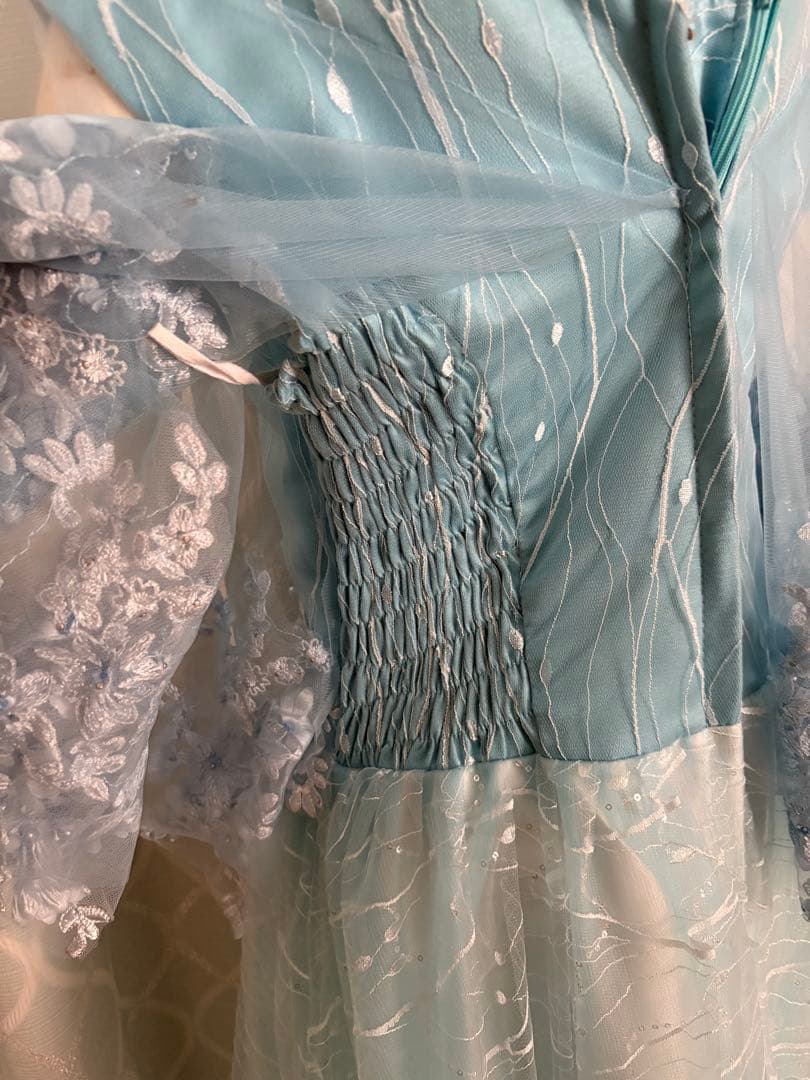 【新品未使用】カラオケ 演奏会 発表会 水色ドレス