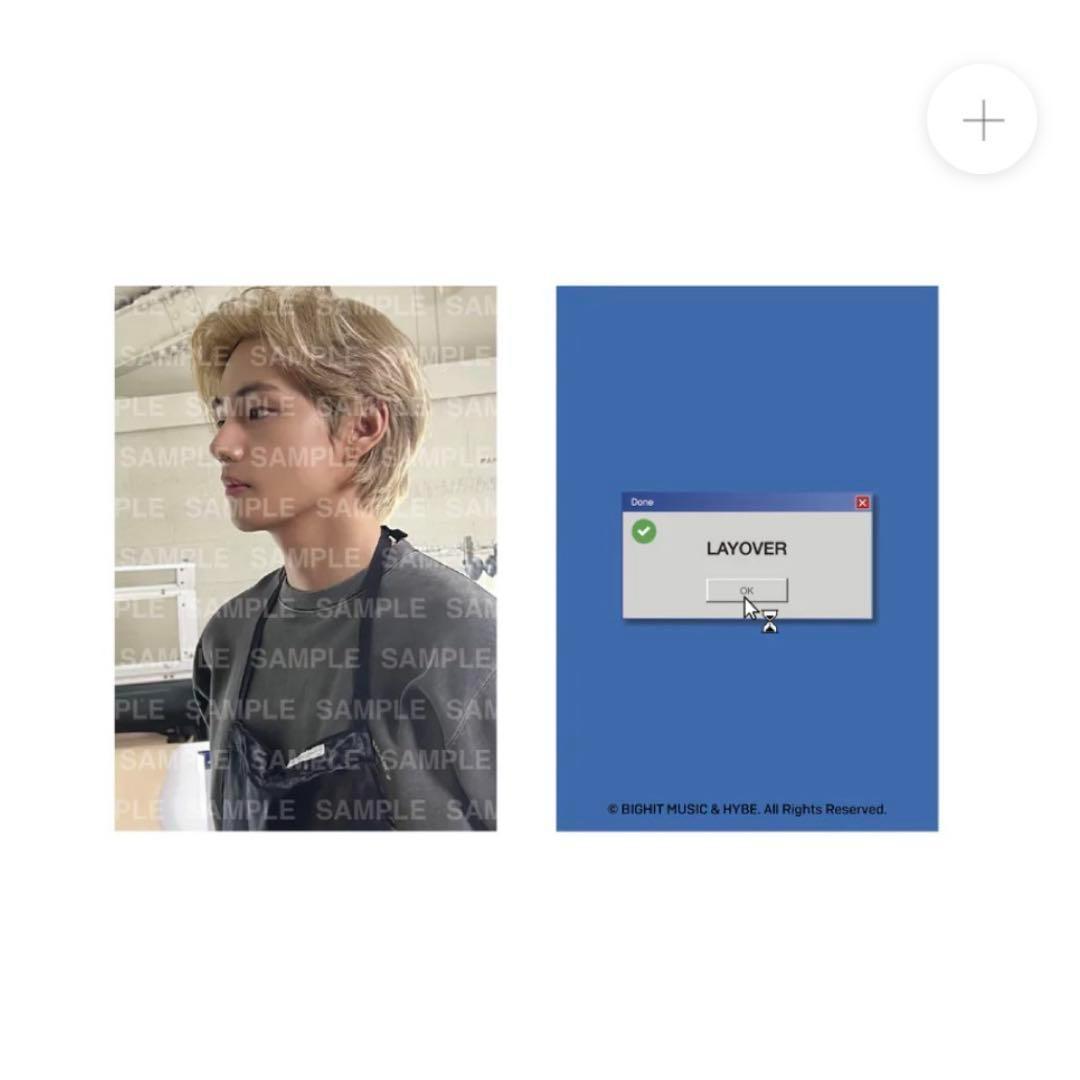 新品・公式】BTS V LAYOVER ヨンタン Tシャツ M トレカつきの通販はau