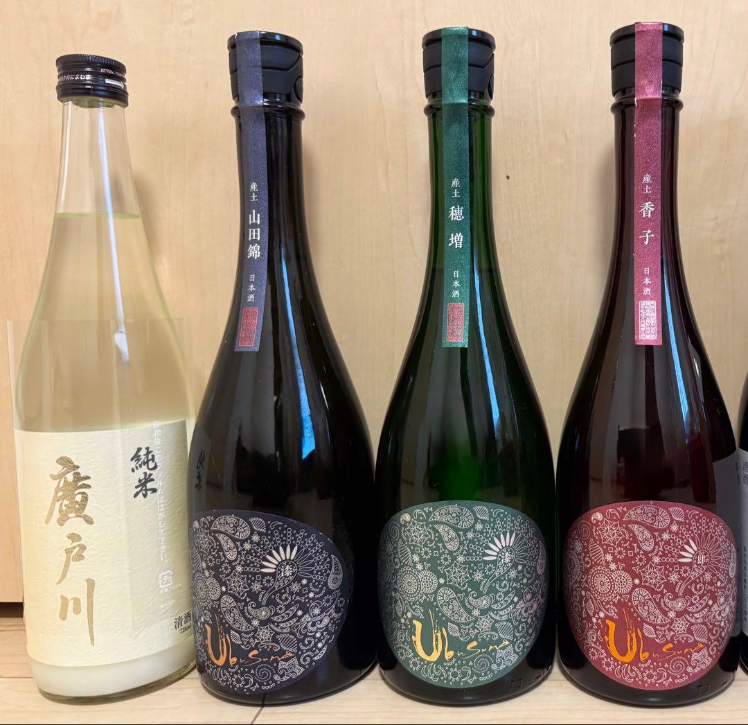 日本酒　産土3本(七農醸2本、四農醸1本)・廣戸川にごり含む6本セット 日本酒【廣戸川】特別純米720mlの正規特約店：酒の志筑屋/松崎酒造店