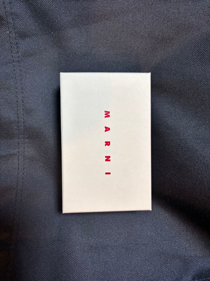 MARNI 三つ折り財布 グリーン　ケース