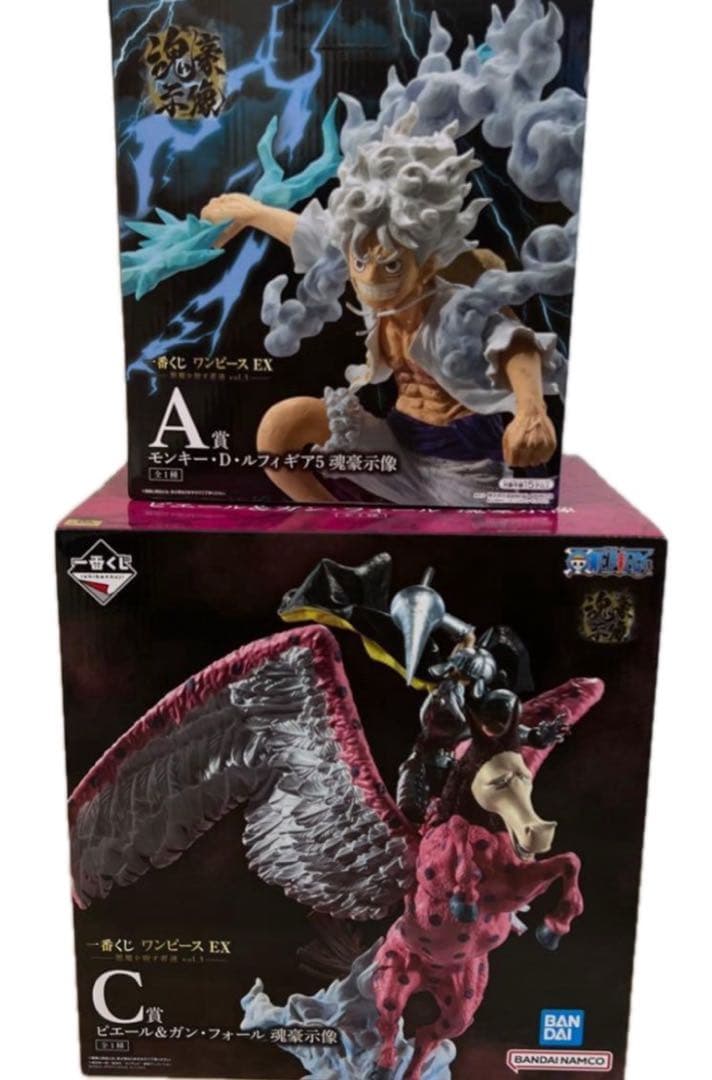 一番くじ ワンピース A賞 ルフィ C賞ピエール＆ガン・フォール セット