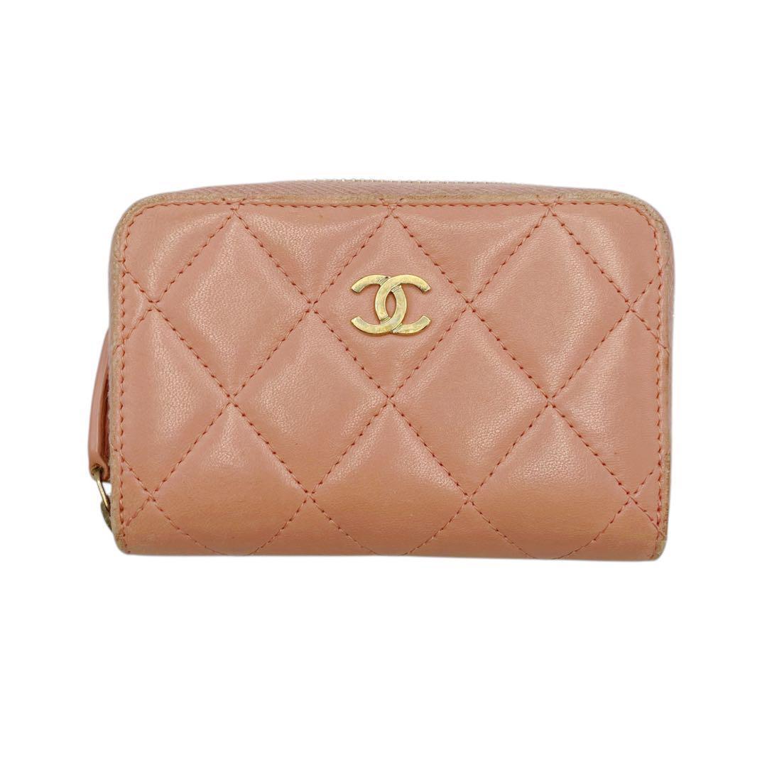 良品✨ シャネル ラムスキン マトラッセ ケース ピンク