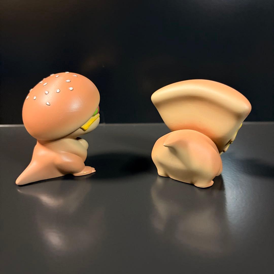 アクマトイズ バーガーレックス ピザケラトプス Lサイズ ソフビ 恐竜