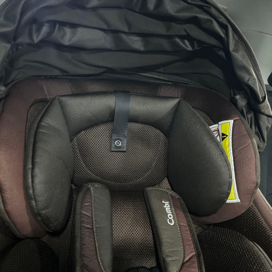 Combi チャイルドシート　クルムーヴスマートエッグショック　シートベルト固定