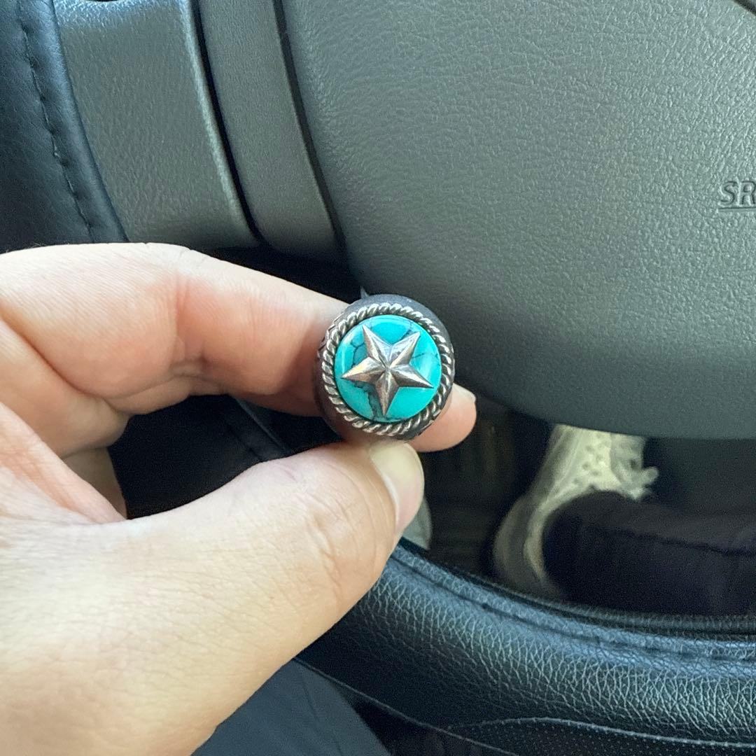 e*p様 ターコイズ シルバー 星形リング