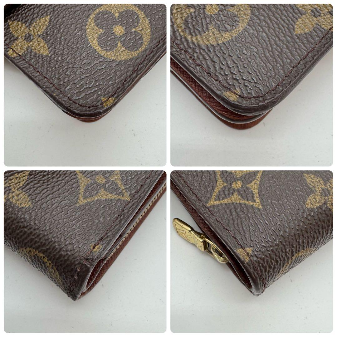 美品✨️ルイヴィトン　モノグラム　コンパクトジップ　二つ折り財布　財布　ミニ