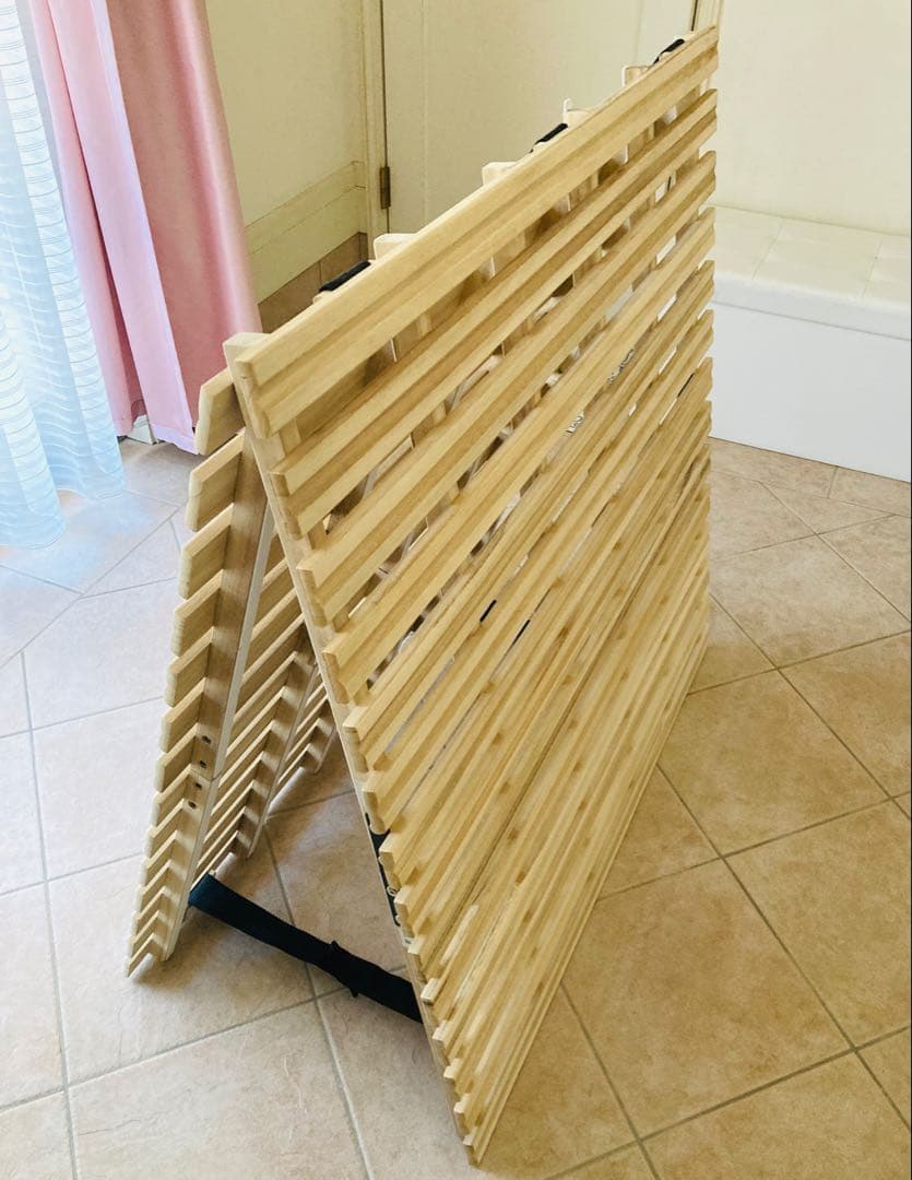 ree.様専用2台セット送料込アイリス桐木製シングルサイズ折りたたみベッド