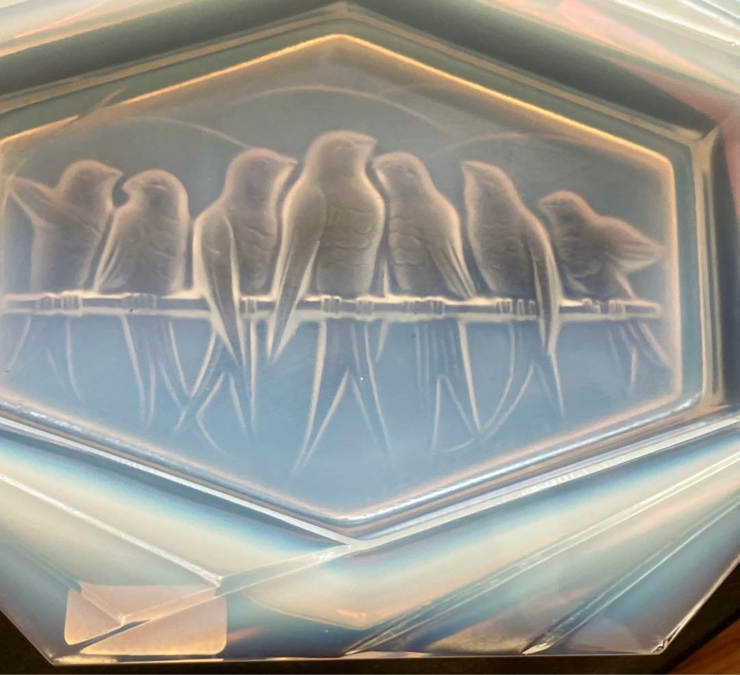 オパールセント アンティーク ガラス エドモント・エトラン ほぼ 完品