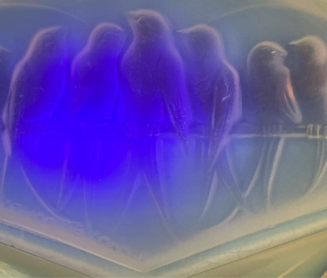 オパールセント アンティーク ガラス エドモント・エトラン ほぼ 完品