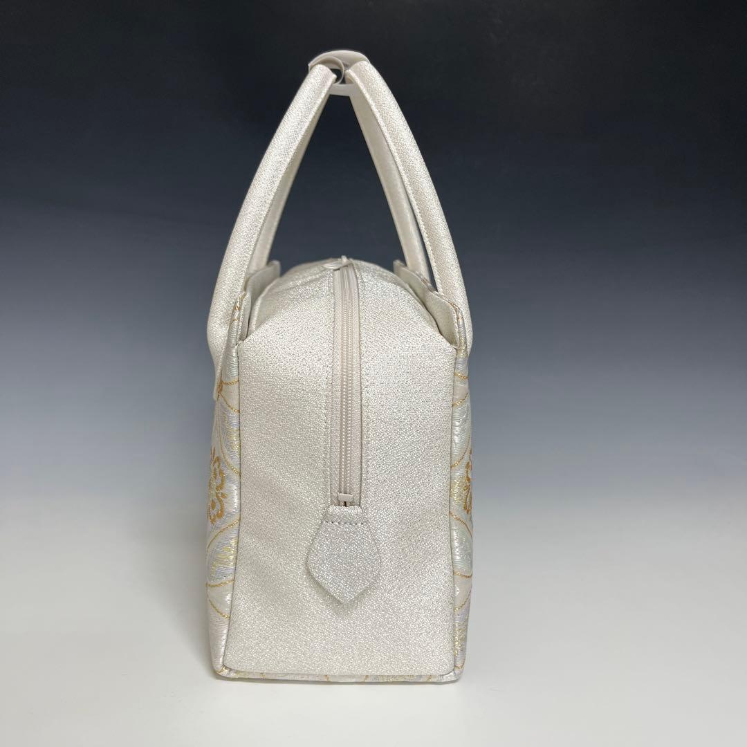 新品未使用品　京都 西陣織正絹帯地使用　利休バッグお茶席　25036