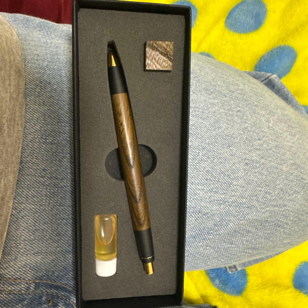 野原工芸　神代欅　新型シャーペン　ゴールド金具