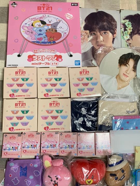 BTS 公式 グッズ BTSグッズまとめ売り BT21 うちわ プレミアムフォト