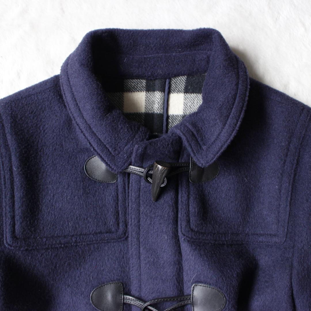 バーバリーチルドレン ダッフルコート 14Y ノバチェック フード