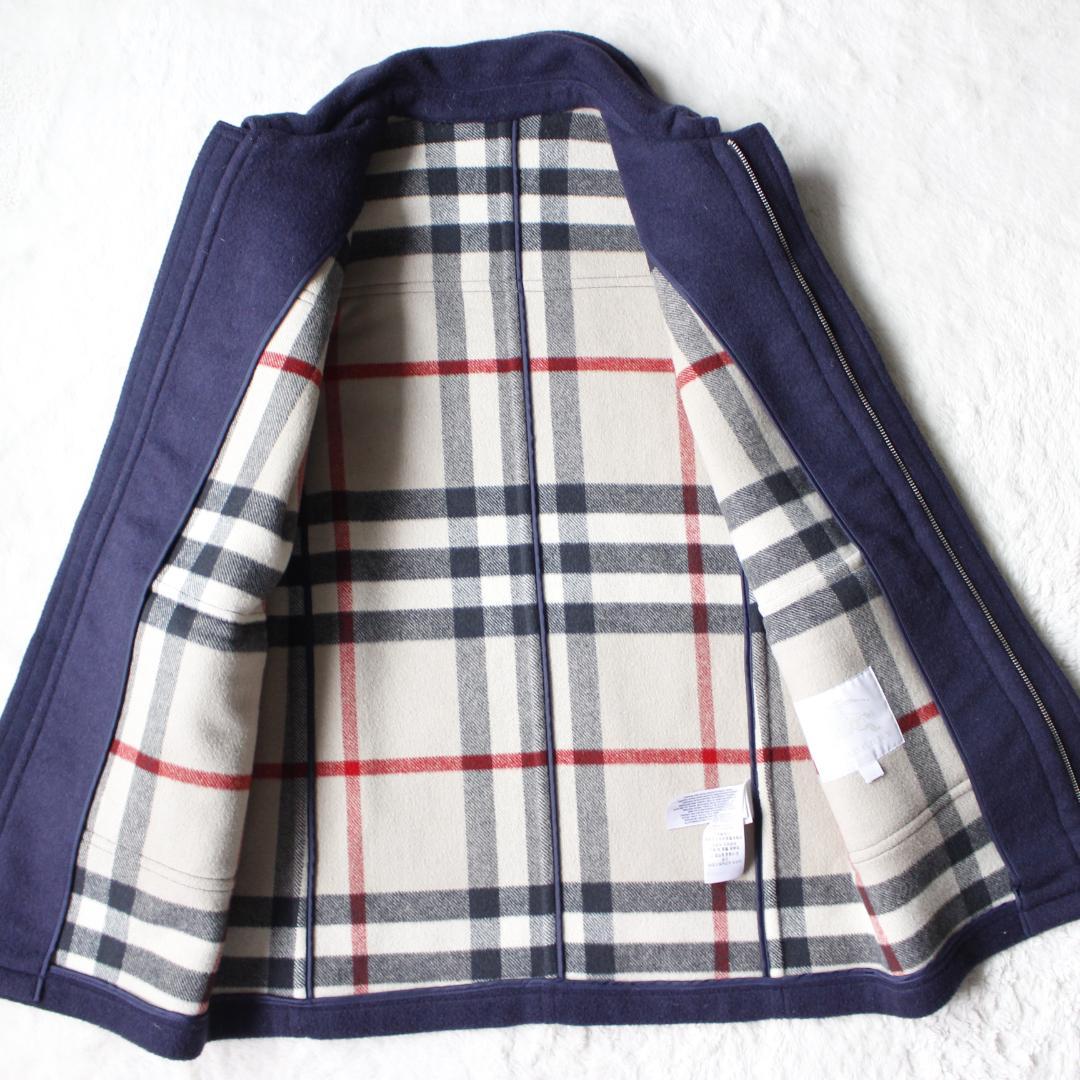 バーバリーチルドレン ダッフルコート 14Y ノバチェック フード