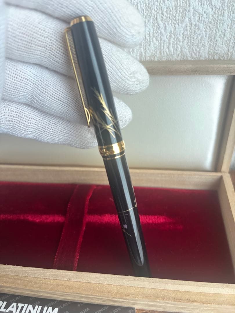 PLATINUM ツキトウサギ プラチナ 万年筆 金沢箔 ペン先18K