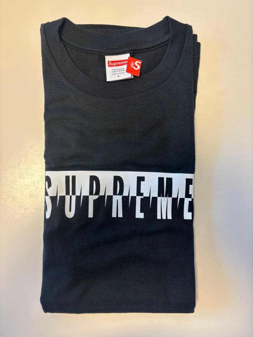 キムタク着用】supreme split tee Black L 木村拓哉