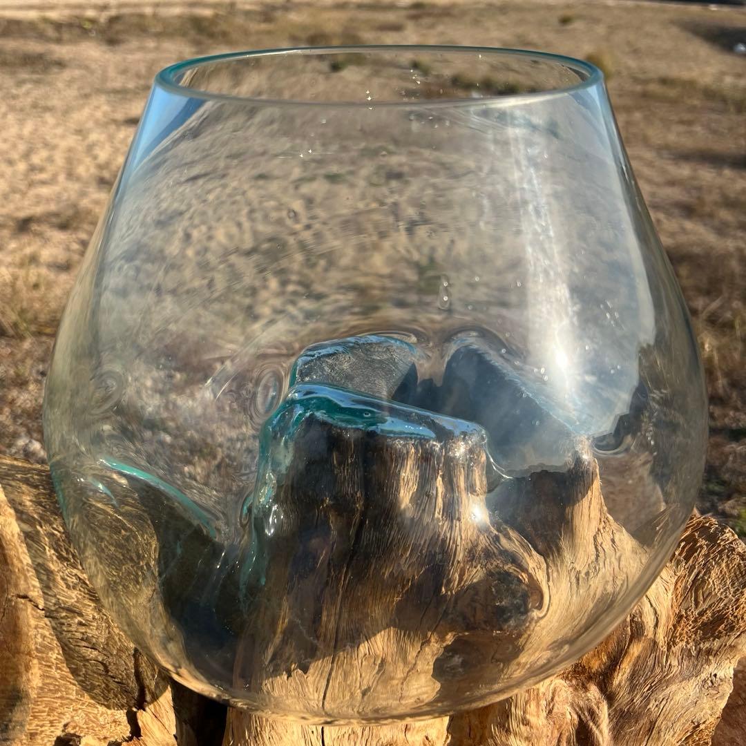 流木ガラス オブジェ超特大J 花瓶 金魚鉢 水槽 テラリウム 観賞魚