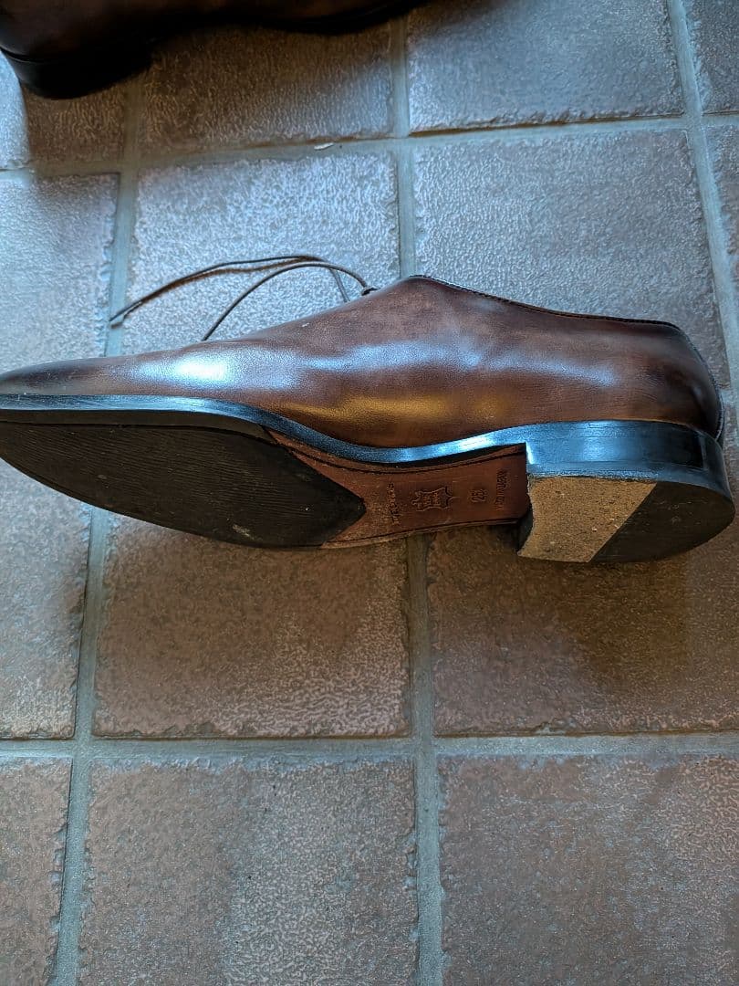 マドラス　MADRAS　ホールカット　革靴　25.5cm　 ダークブラウン