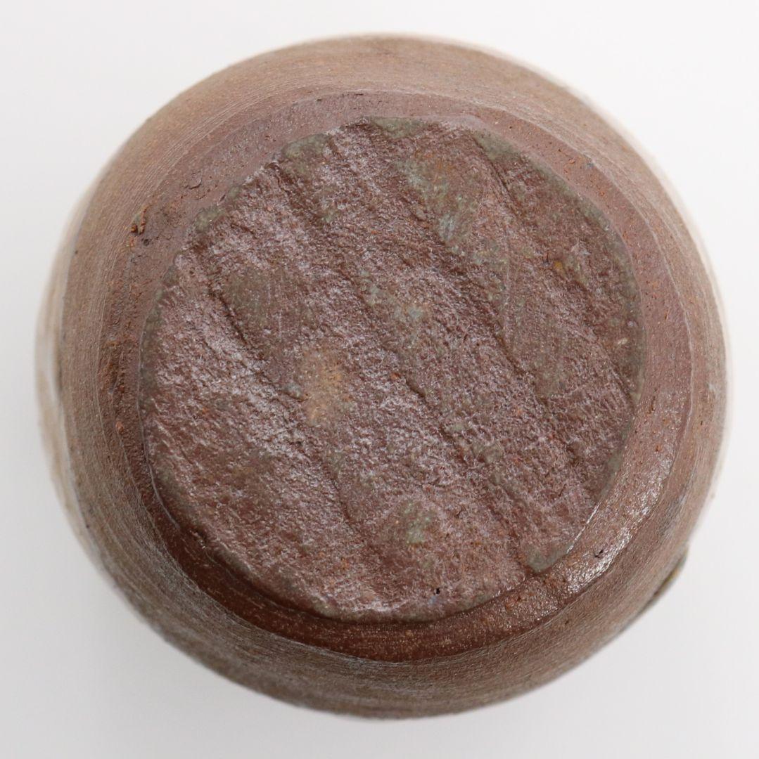 石田陶春作 丹波茶入 仕覆付 茶道具 共箱 C454 NT5 石田陶