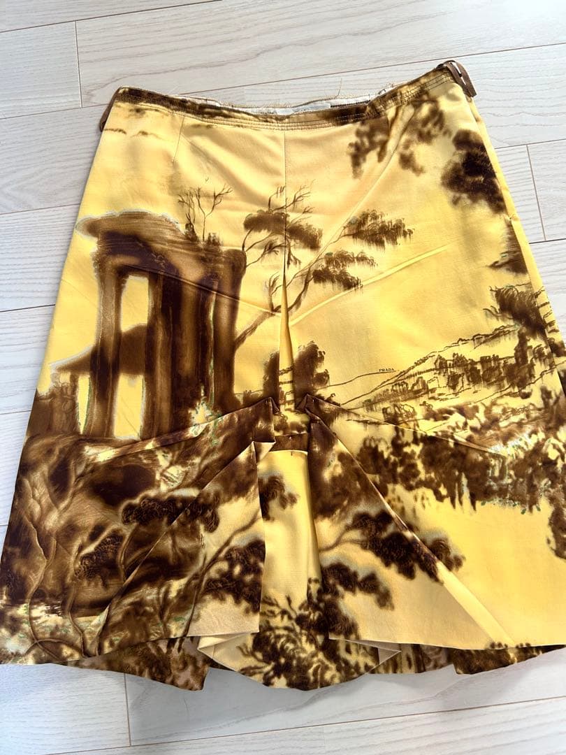 J*0様 超希少　プラダ　ウール　シルク　スカート　ひざ丈　PRADA コレクシ