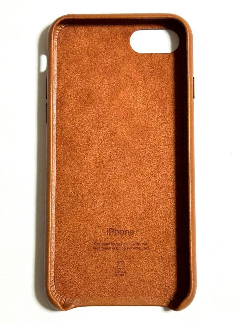 【激レア新品】純正 iPhone 7/8/SE レザーケース・サドルブラウン