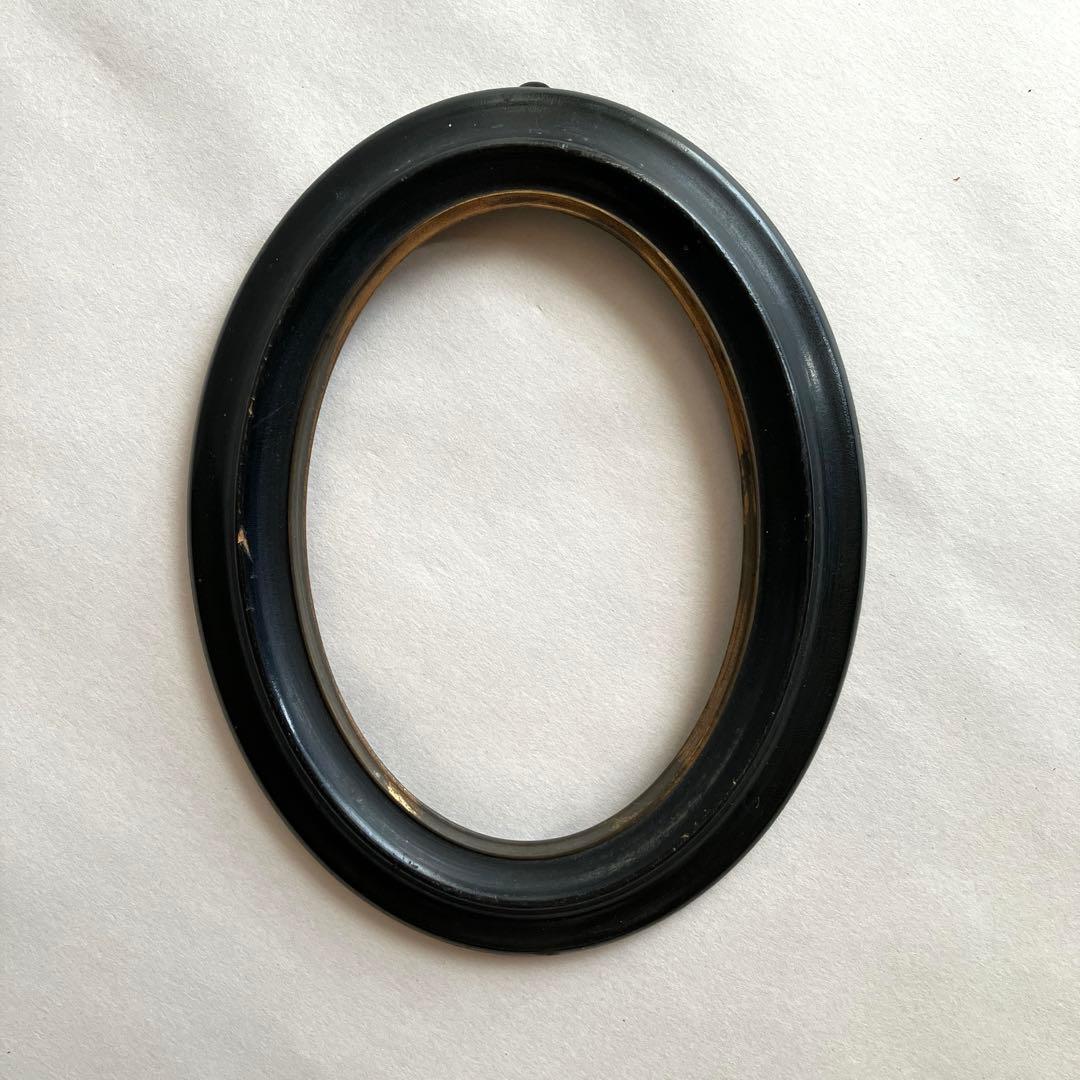 フランス アンティーク ナポレオンⅢ世 木製オーバルフレーム:a フランス アンティーク オーバル フレーム ナポレオン3世 15.8 cm | Le