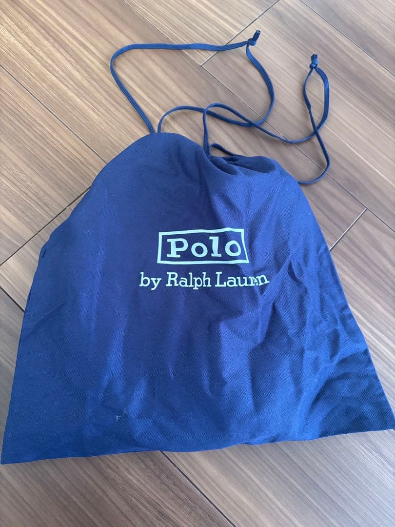 ラルフローレンPolo ID ベルベット ミニ ショルダー バッグ　ブルー