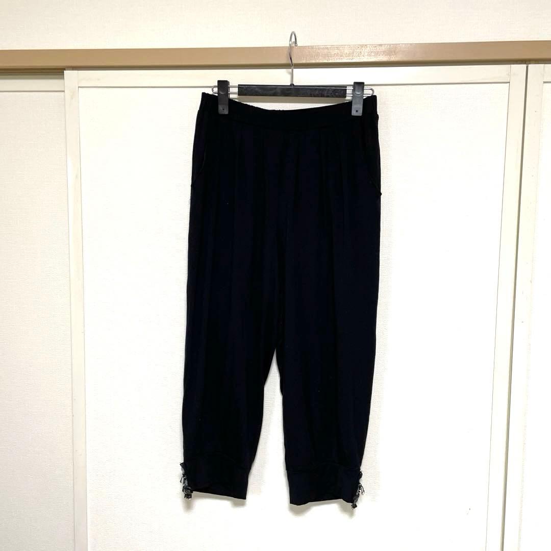 アルベロベロ　美品　カジュアル　パンツ　サルエル　豚ちゃんビーズ　お洒落　お勧め