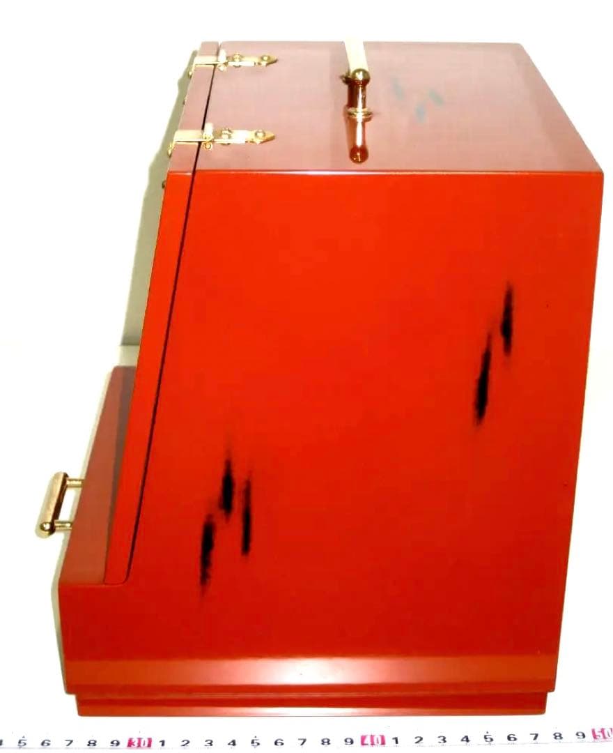 黒江塗 根来塗 鏡台 メイクボックス 紀州漆器 昭和レトロ お化粧箱