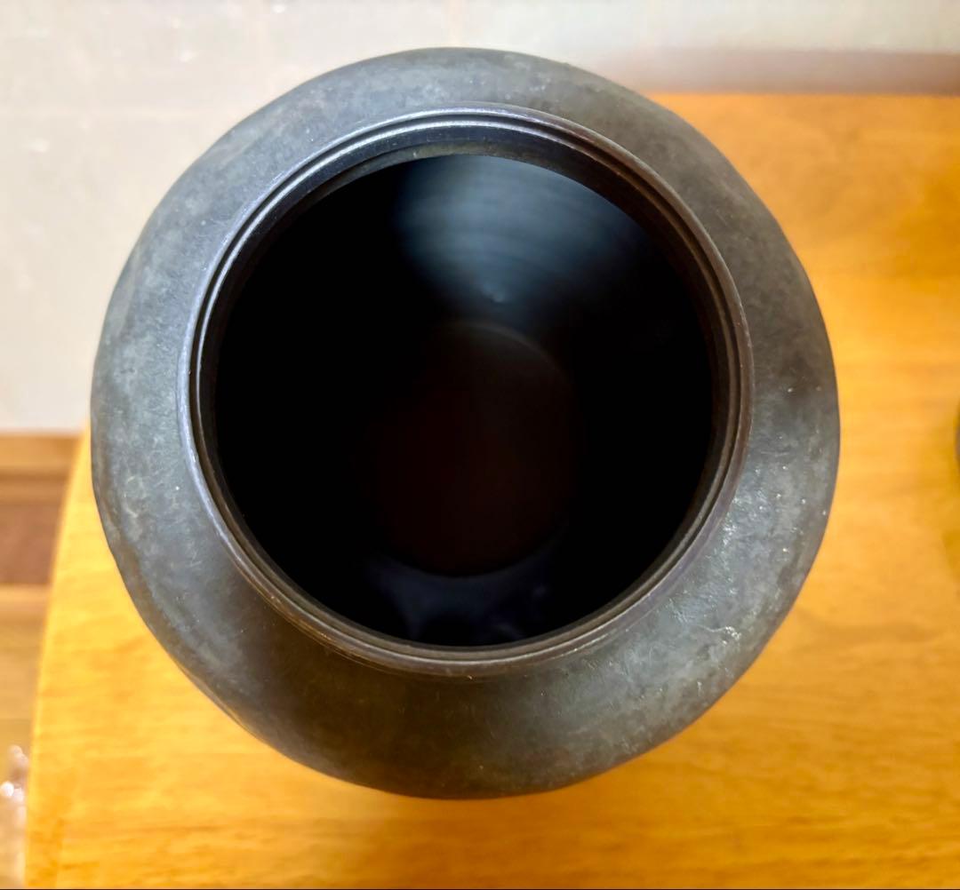 特大茶壺　煎茶道具　点銅款　茶心壺 重さ　1.7kg