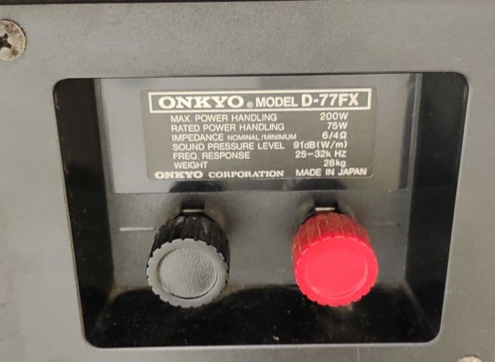 Y*A様 手渡し ONKYO D77-FX 大型スピーカー購入者様引き取り、出品