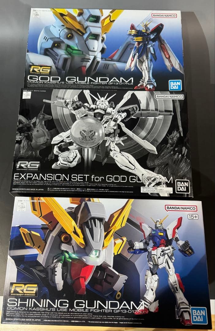 RG シャイニングガンダム・ゴッドガンダム/拡張セット - メルカリ