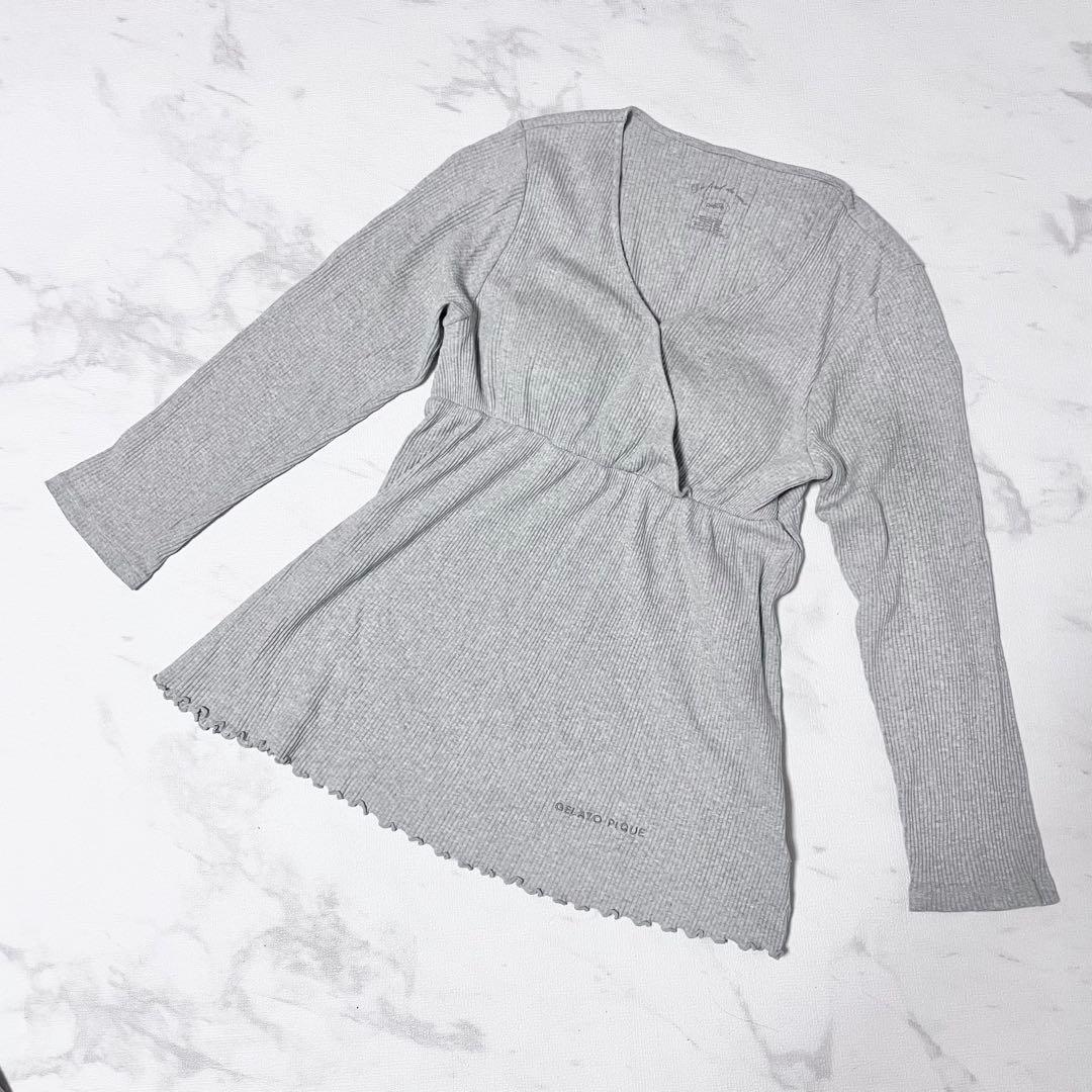 gelato pique ジェラートピケ マタニティパジャマ　上下セット　グレー