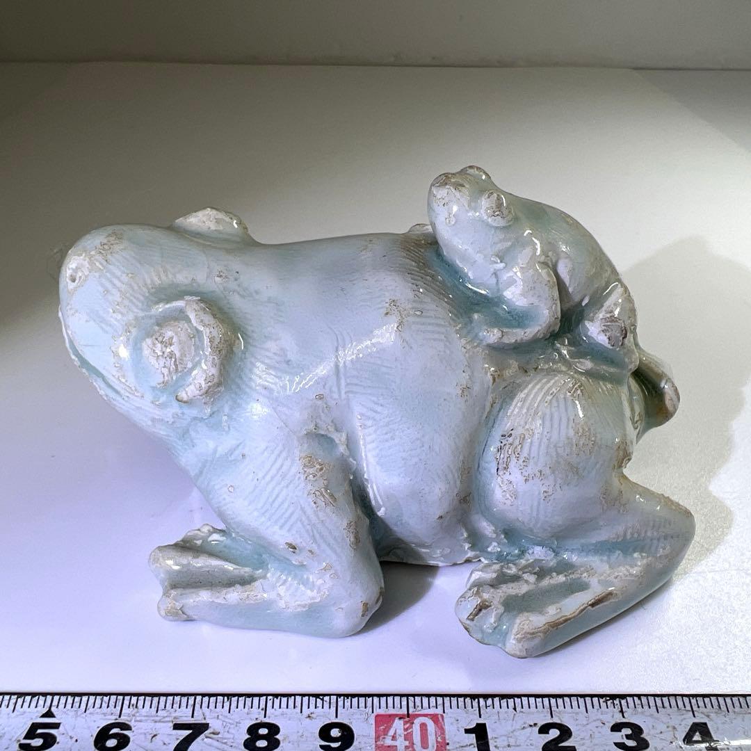 中国宋時代 影青カエル水滴 幅約11㎝ 東Y7-0715⭐︎2F