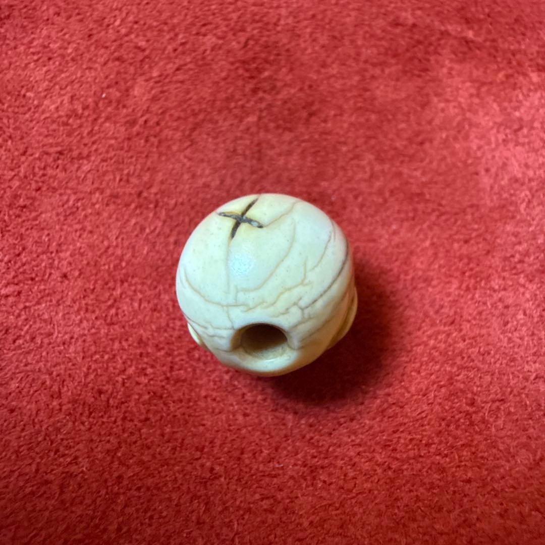 チベタンスカル チティ・パティ マンモス牙 ボーンビーズ チベット