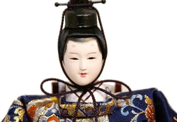 【久月】雛人形 七人揃 「よろこび雛」オルゴール付き ケース入り