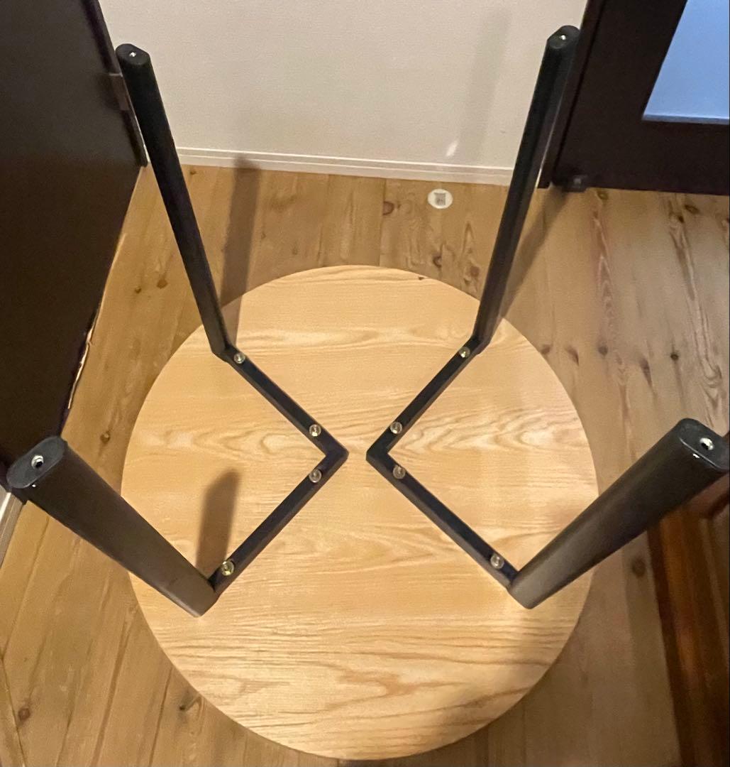 送料込み‼️要簡易組立‼️丸テーブル　ダイニングテーブル　アイアン　2〜4人　食卓