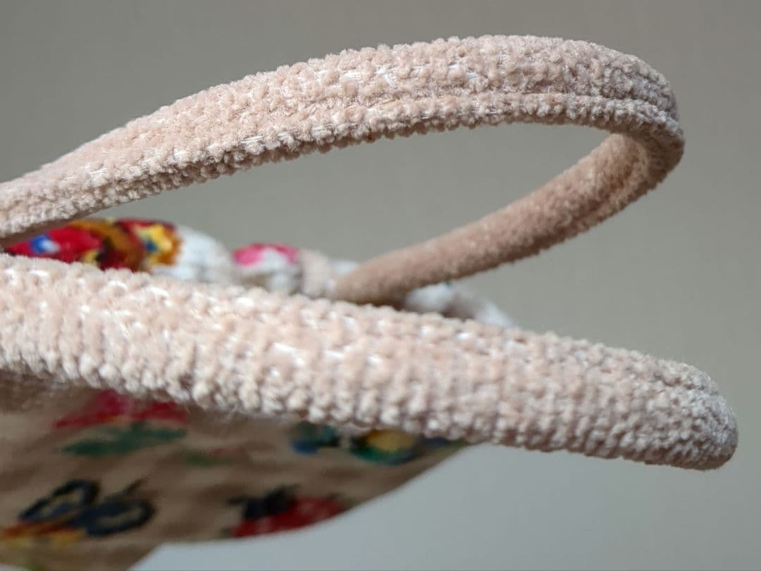 フェイラー ハイジ ハンドバッグ 巾着 チェック　ベージュ