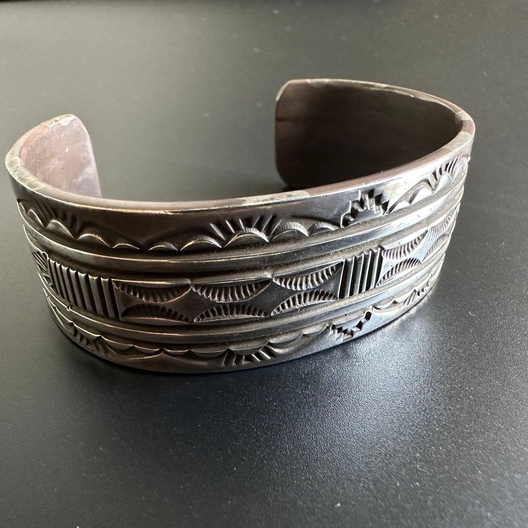 Navajo Bruce Morgan Sterling バングル　2.1cm幅
