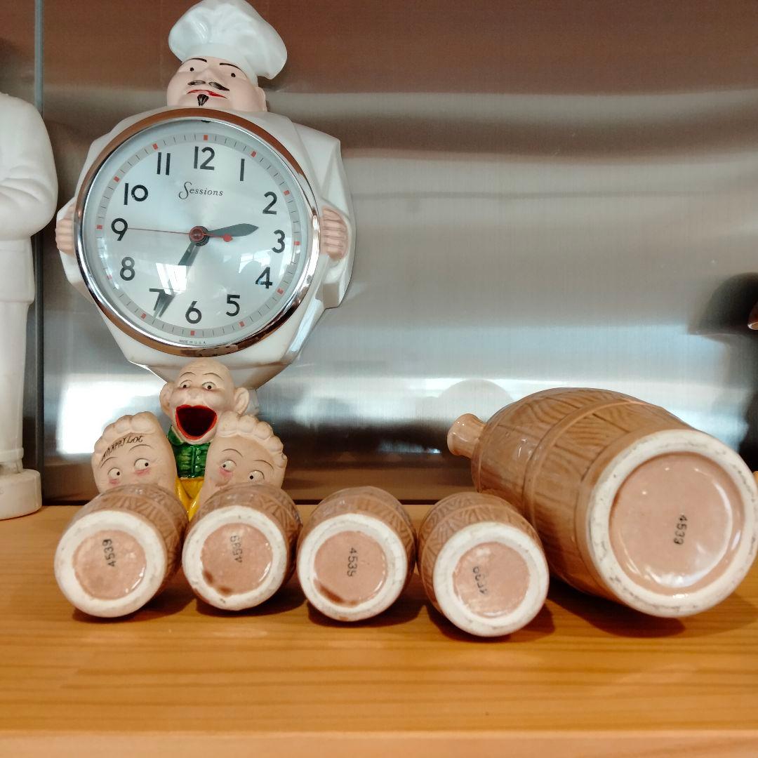 50s 　ピンナップ　デカンタ　お猪口セット　エロ　スカル　ドクロ　ビンテージ