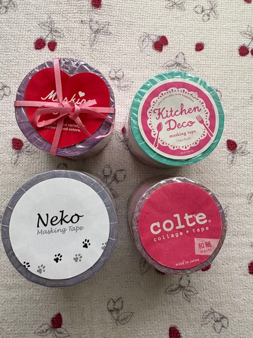 マスキングテープ 4ロールセット デザイン多様