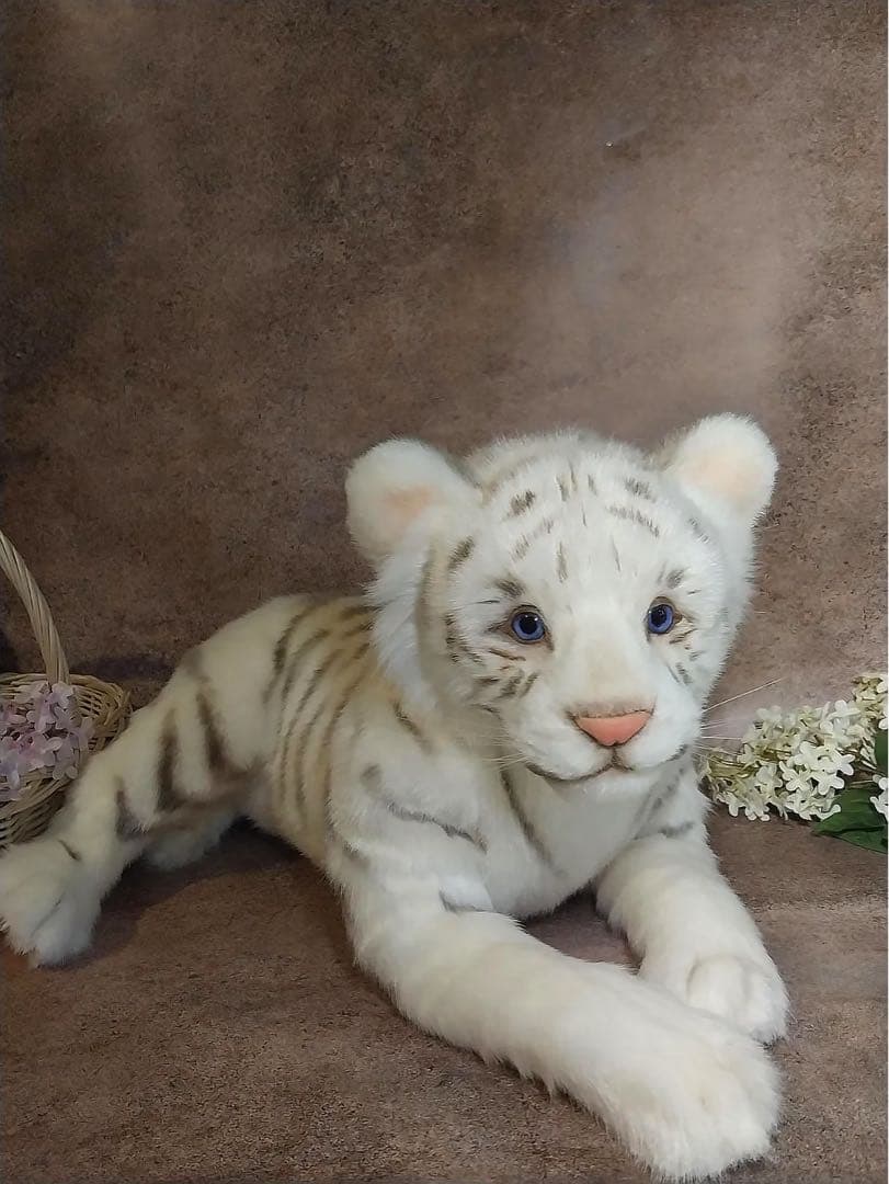 海外作家様作 アートドール ホワイトタイガーの子供 海外作家様作