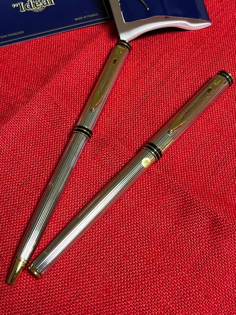 変更Waterman エグゼクティブ I deal 万年筆 .ボールペン 銀張り