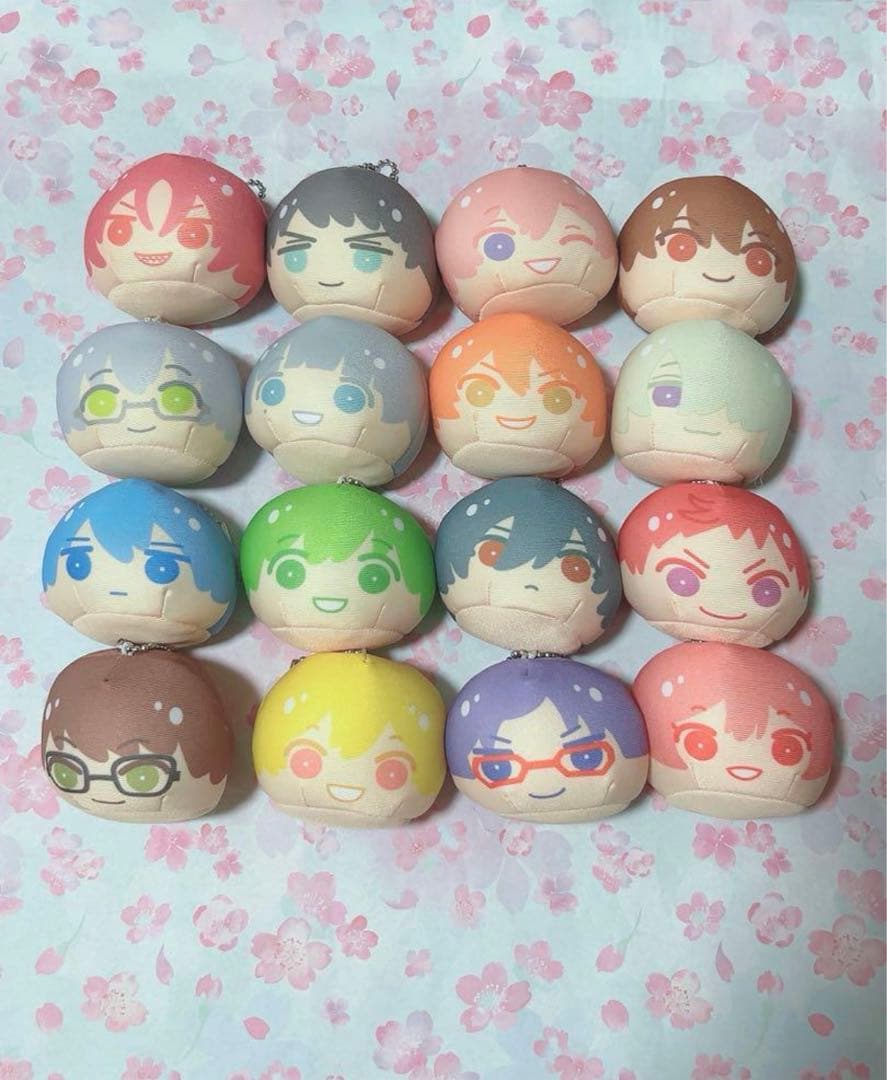 Free! DF おまんじゅうにぎにぎマスコット コンプリート 抜けなし 七瀬遙