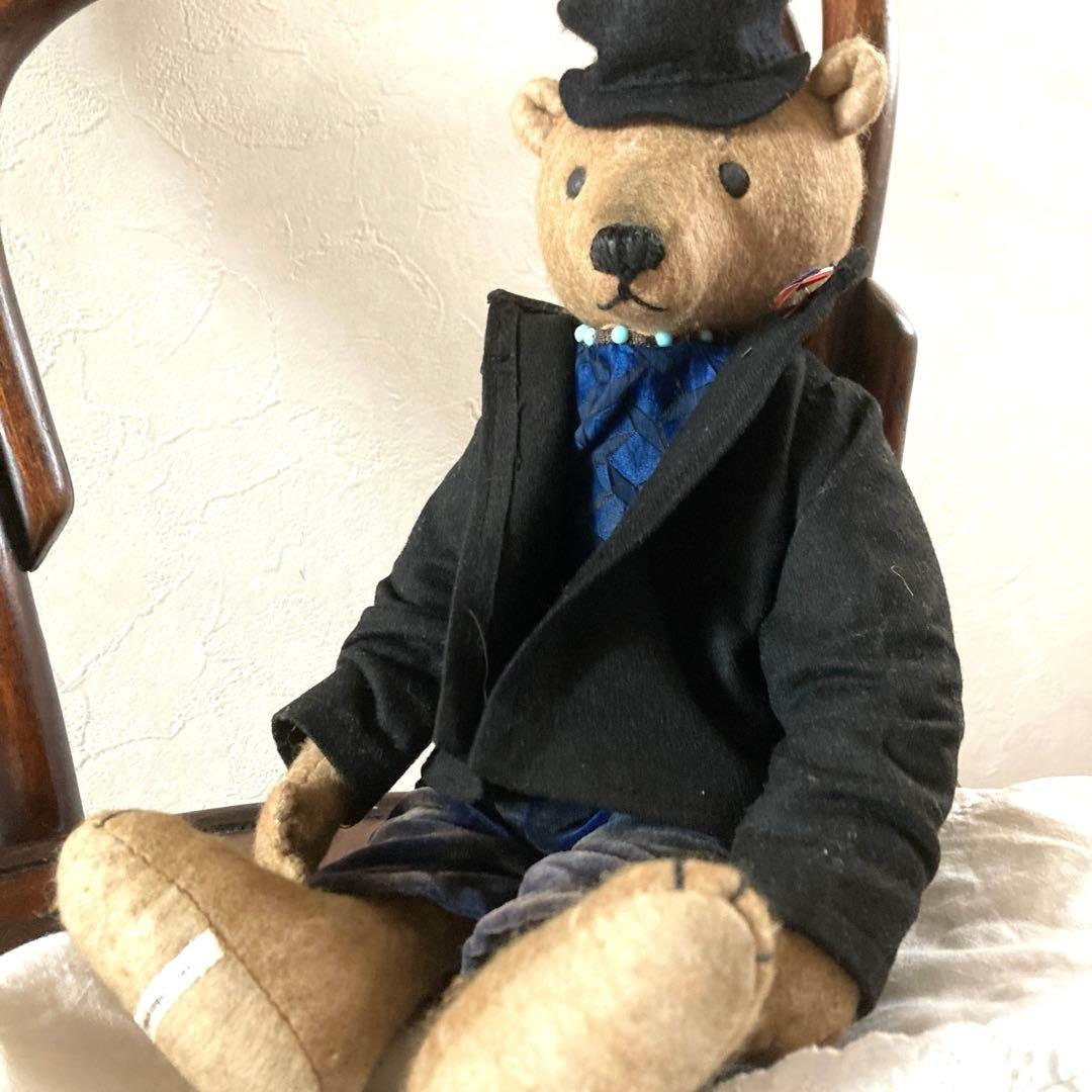 ️フランスアンティークを纏った紳士なテディベア テディベア作家