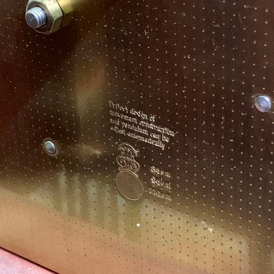 置時計 大型 クラシック 木製柱時計 月相表示付き ホールクロック