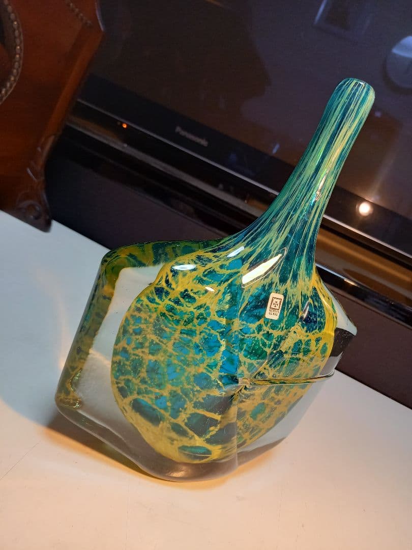 1984年　イムディーナ　グラス　マルタ島　　ミッシェル　ハリス　サイン入 Malta Glass Japan（マルタ共和国ガラス輸入販売 マルタガラスジャパン）