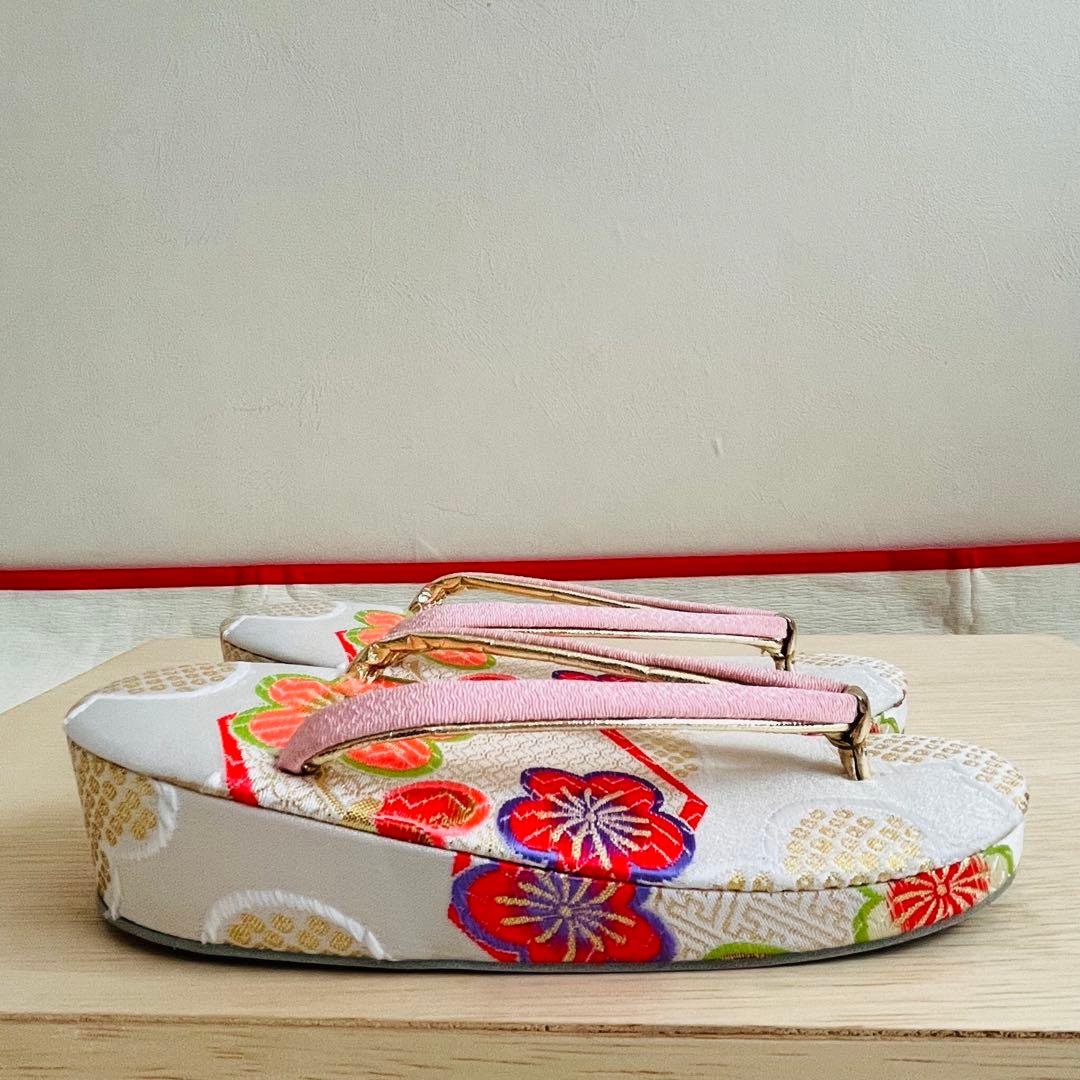 【美品】七五三　7歳セット　結び帯　草履　バッグ　ハコセコセット