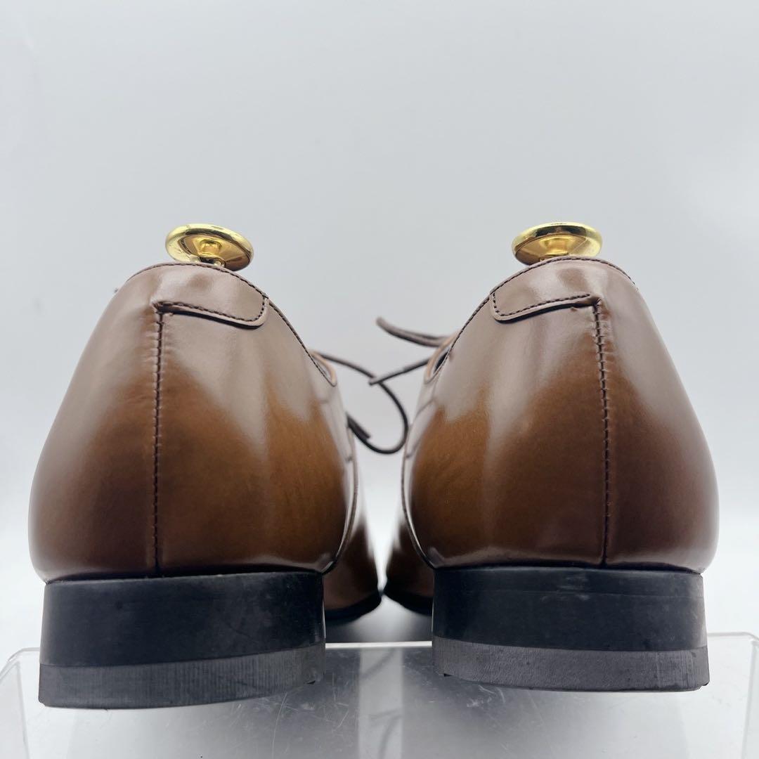 極美品✨リーガル 011R ストレートチップ 内羽根 ライトブラウン 26.5