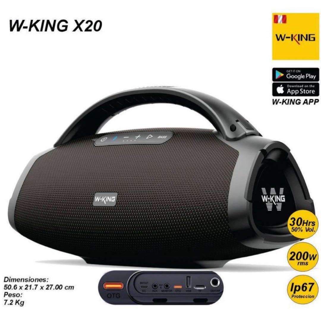 W-KING ワイヤレススピーカー Amazon.co.jp: W-KING 50W Bluetooth スピーカー、IPX6 防水ポータブル